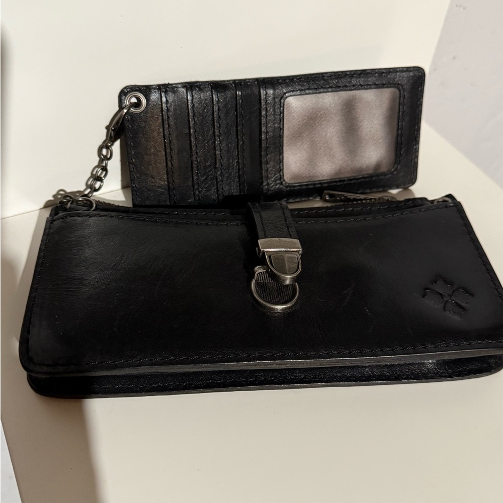 📌 Patricia Nash Black Leather Wallet - Picture 7 of 12